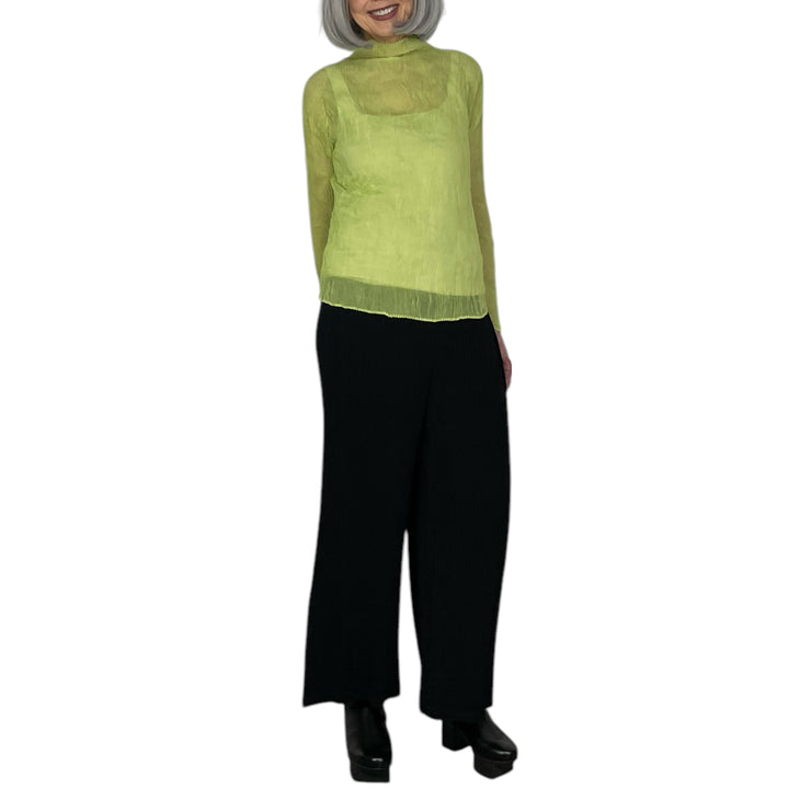 CHIFFON TWIST 2 HI-NECK TOP