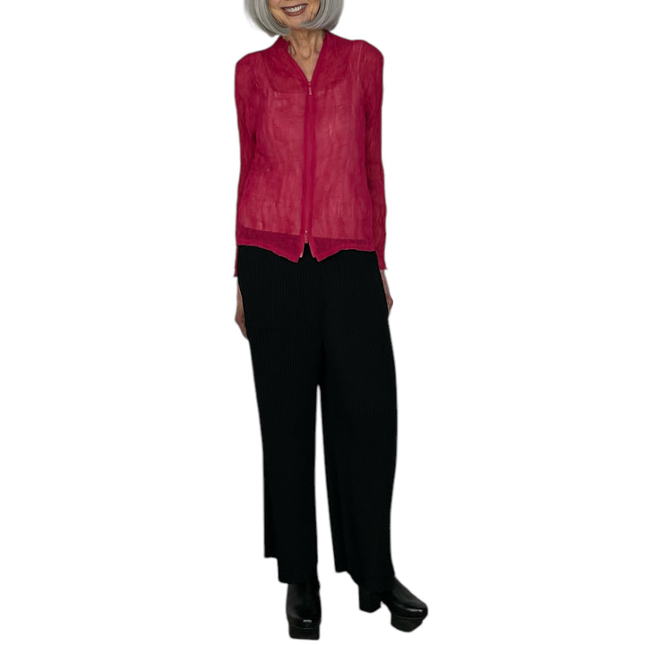 CHIFFON TWIST 2 ZIP JACKET