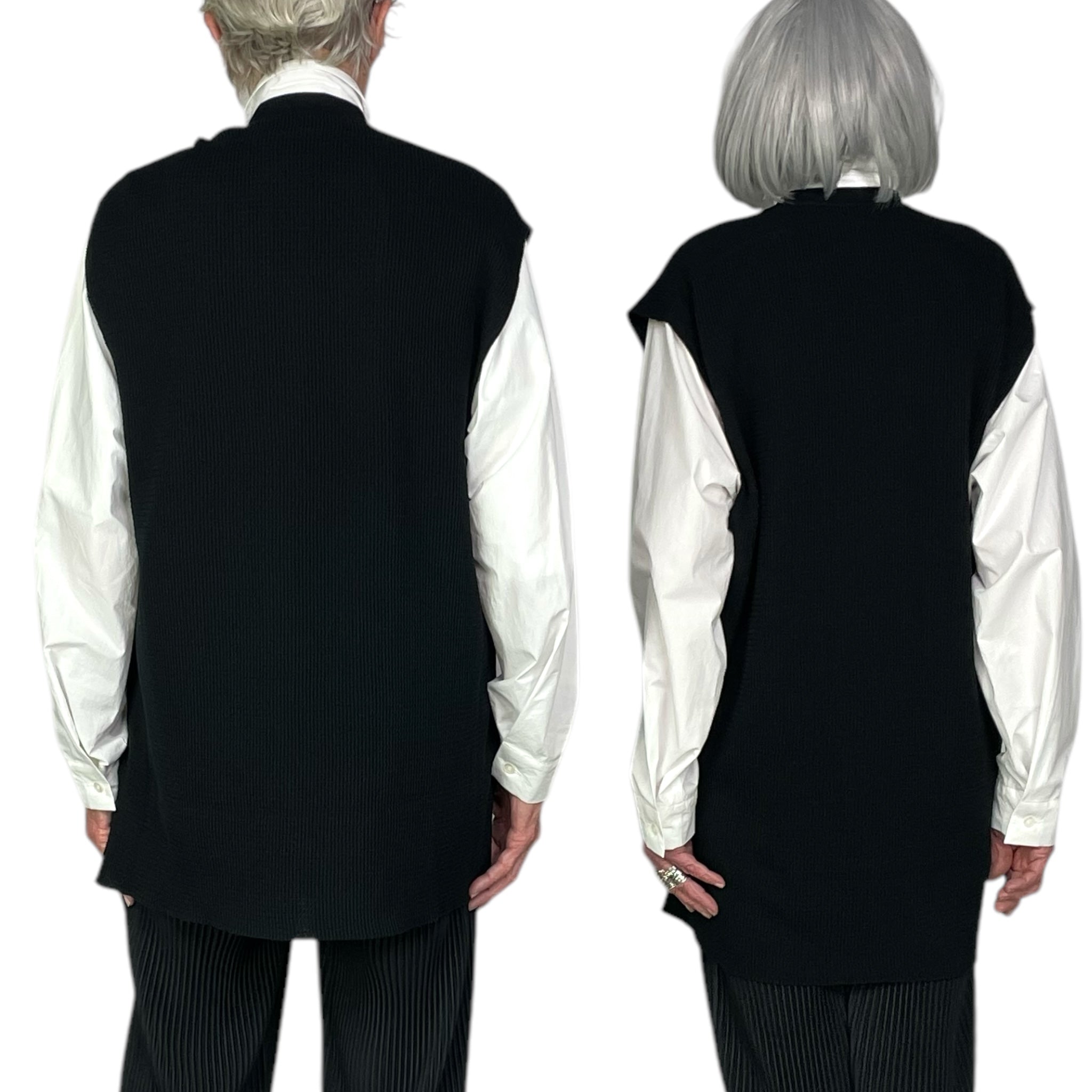 TIGHT TWIST COTTON KNIT VEST – MIO