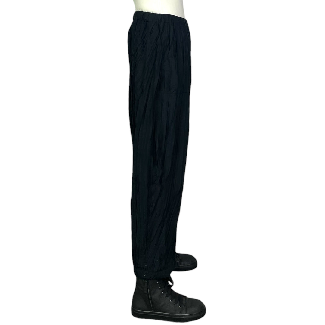 RIPPLE TUCK SOLID BARREL PANT