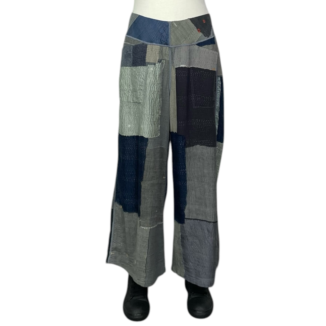 MOSAIC PATCH WIDE LEG PANT 