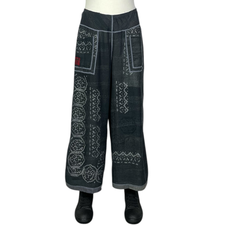 MOSAIC PATCH WIDE LEG PANT