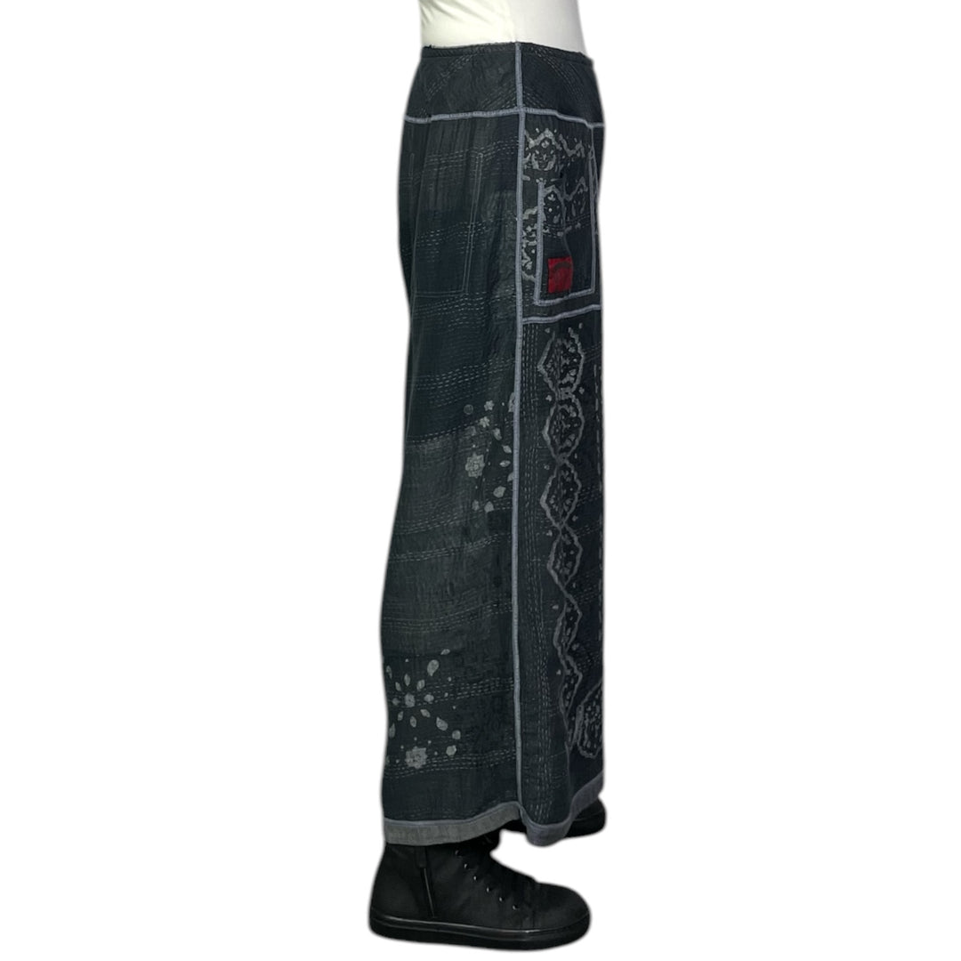 MOSAIC PATCH WIDE LEG PANT