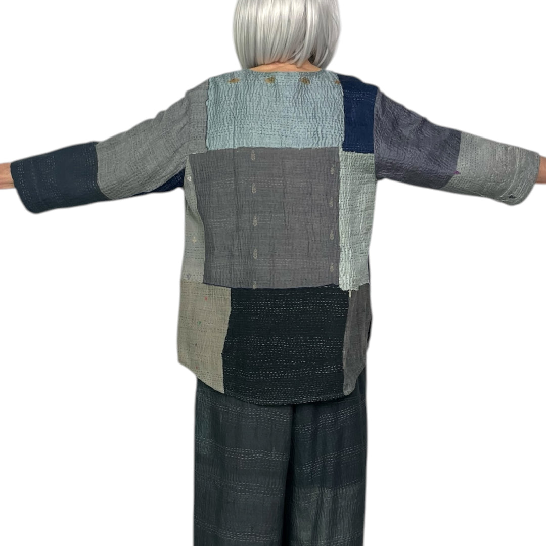 MOSAIC PATCH KURTA TOP