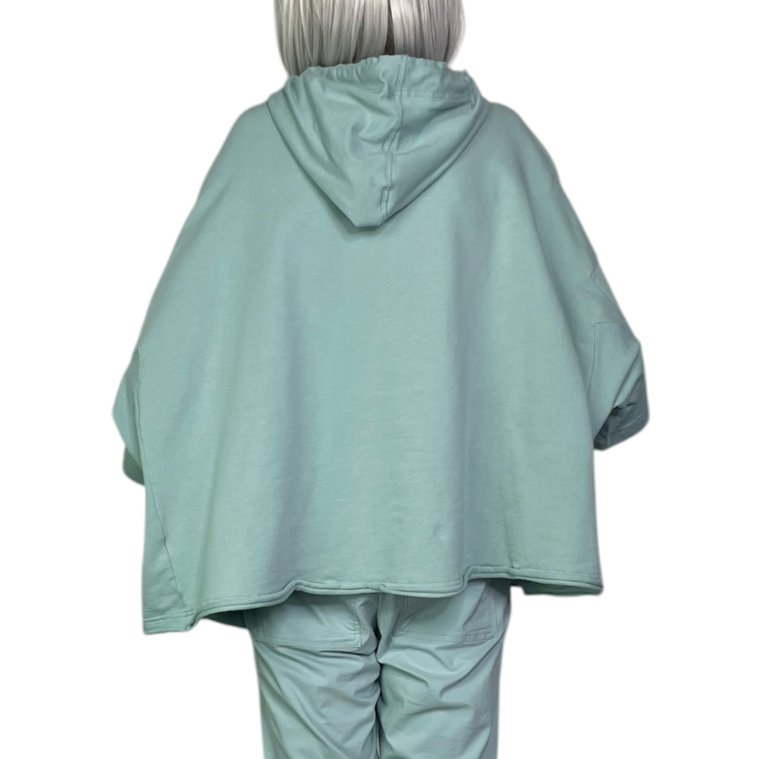 OVERSIZED FRENCH TERRY HOODIE TOP