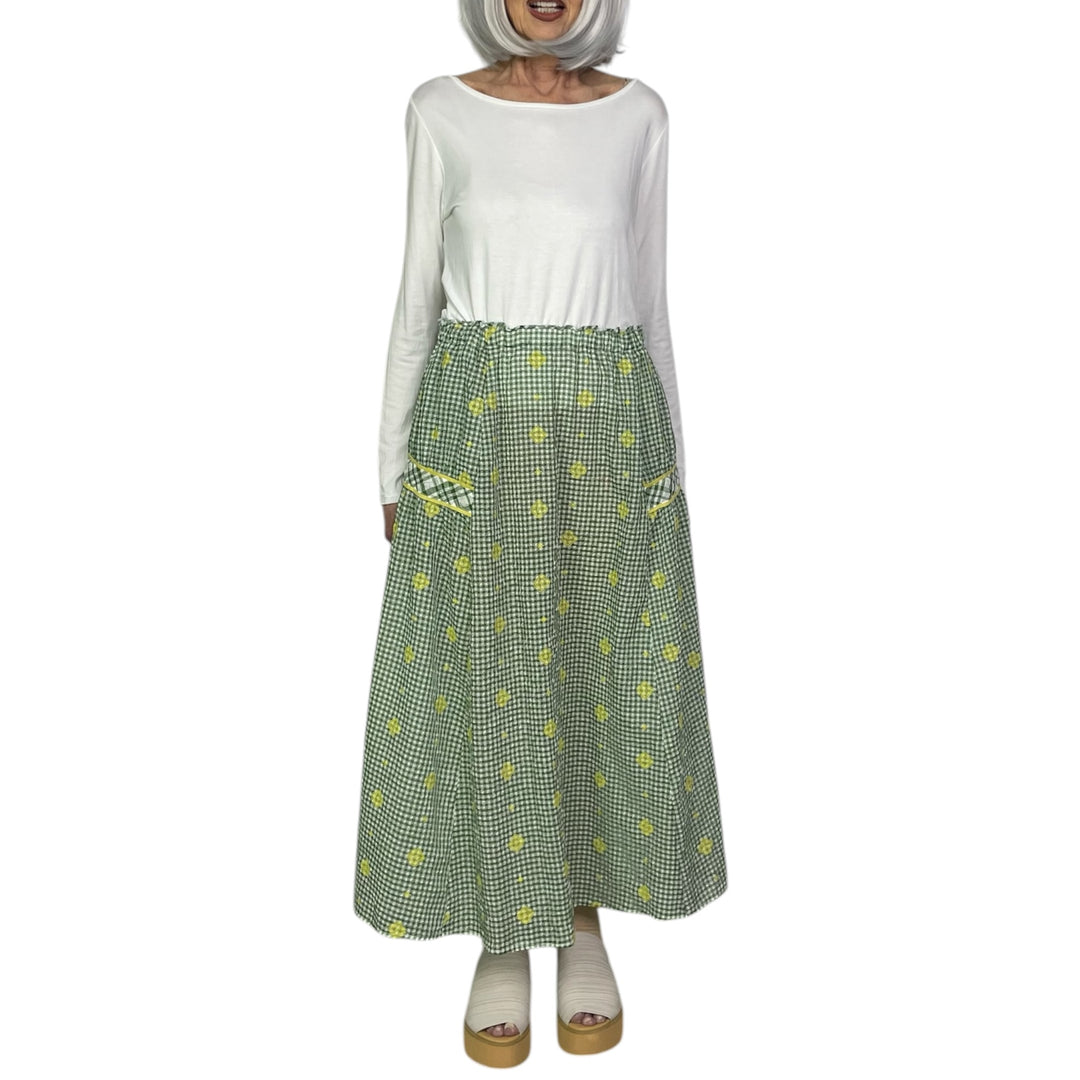 EMBROIDERED SEERSUCKER SKIRT/DRESS