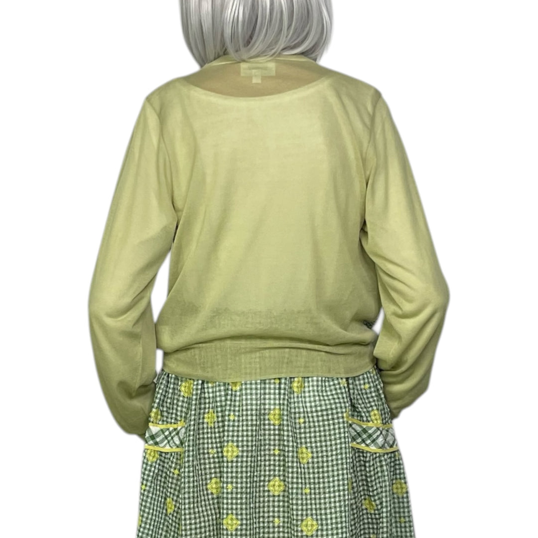EMBROIDERED SEERSUCKER CARDIGAN