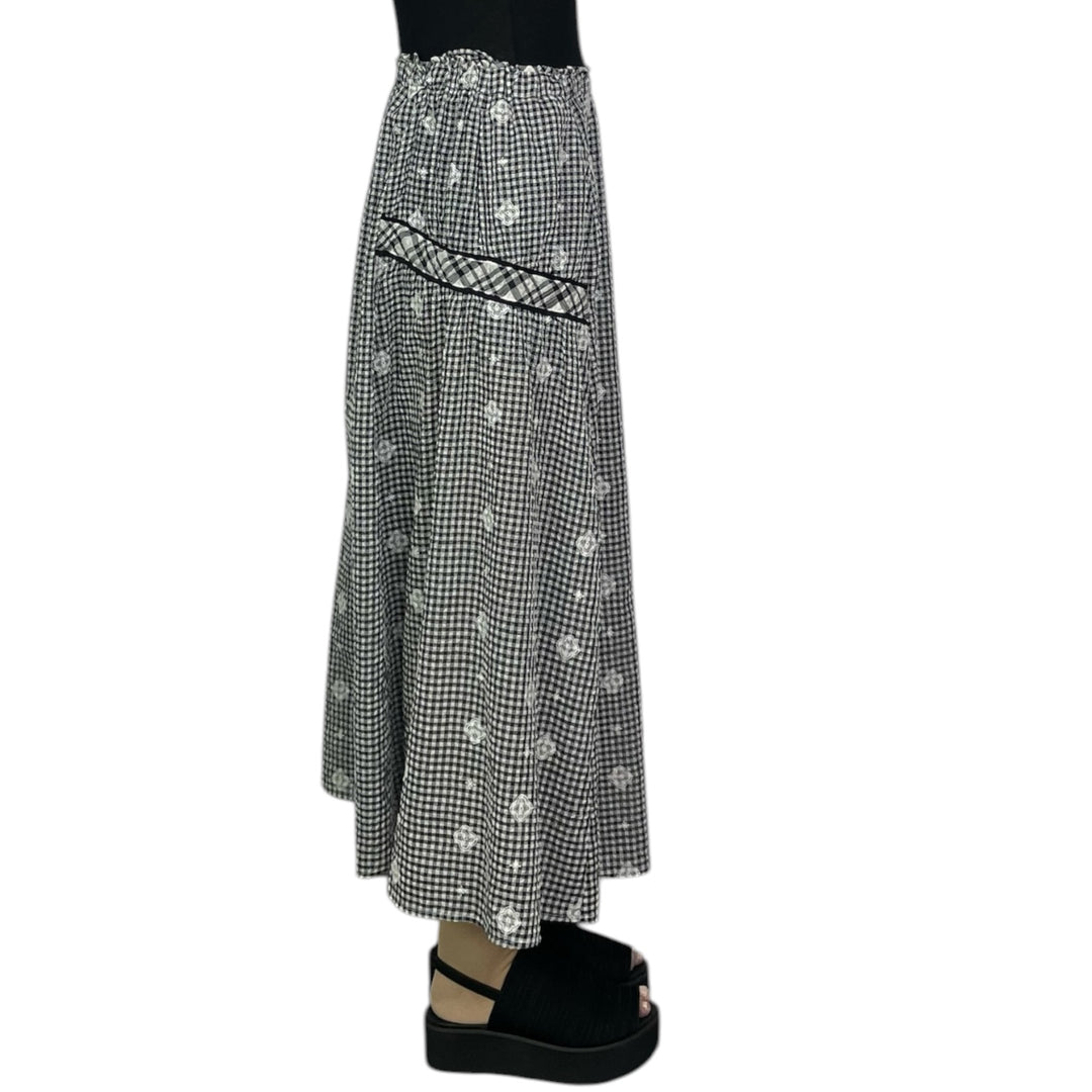 EMBROIDERED SEERSUCKER SKIRT/DRESS