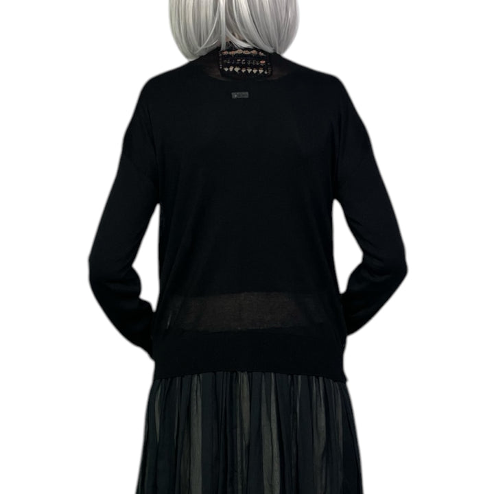 SOCK KNIT PATCHWORK CARDIGAN