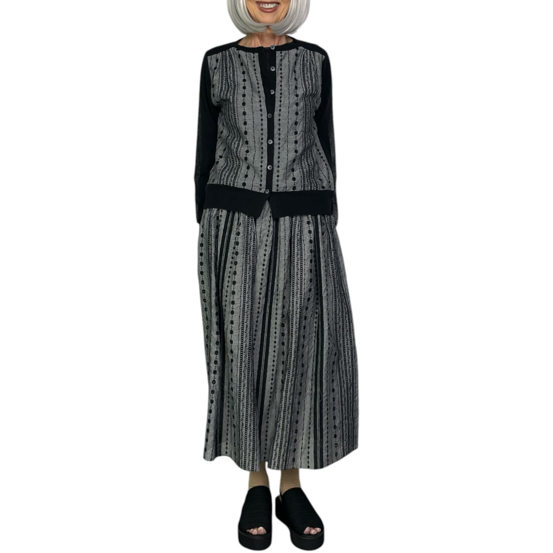 EYELET EMBROIDERED CARDIGAN