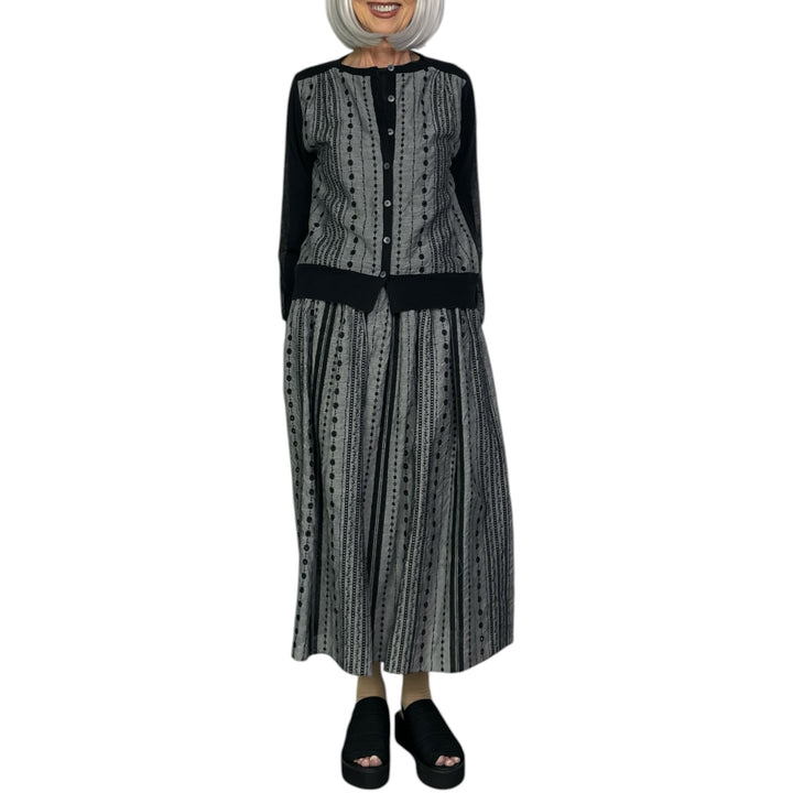 EYELET EMBROIDERED CARDIGAN