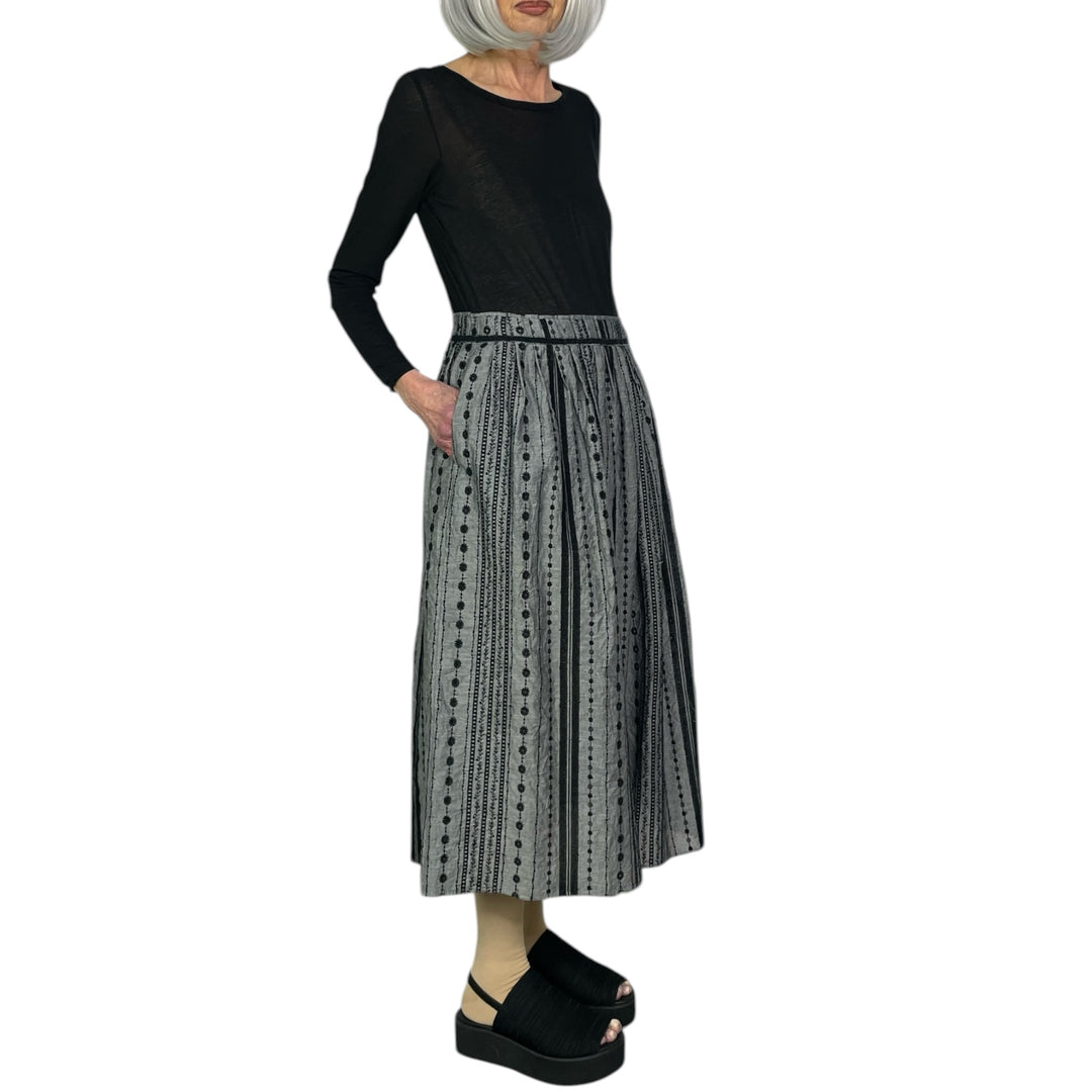 EYELET EMBROIDERED SKIRT