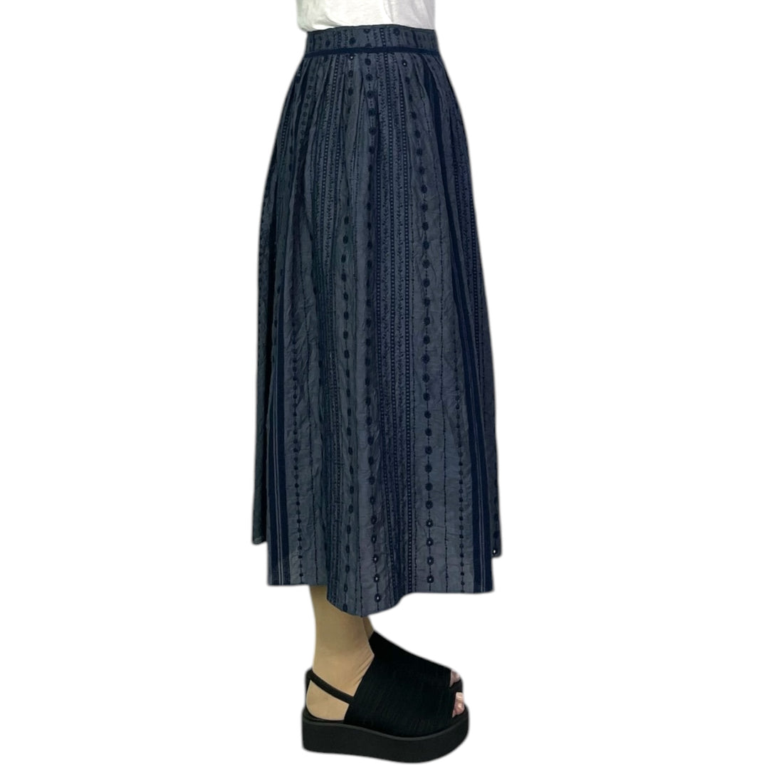EYELET EMBROIDERED SKIRT