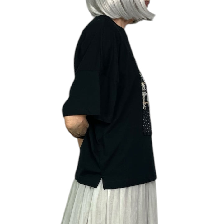 S/S PATCHWORK T-SHIRT