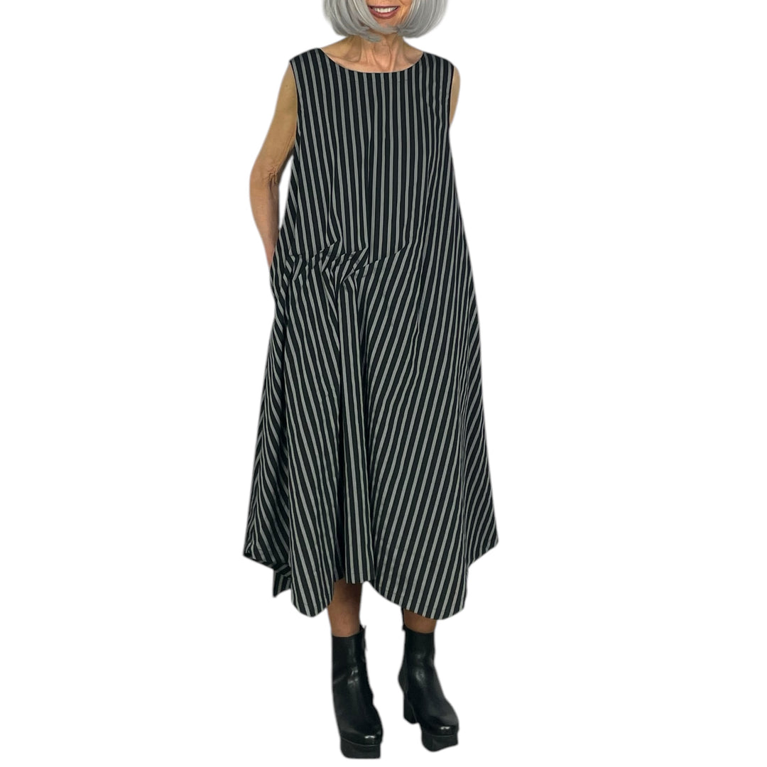 STRIPED SLEEVELESS DRESS