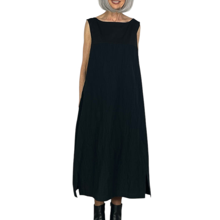TEXTURED SLEEVELESS DRESS