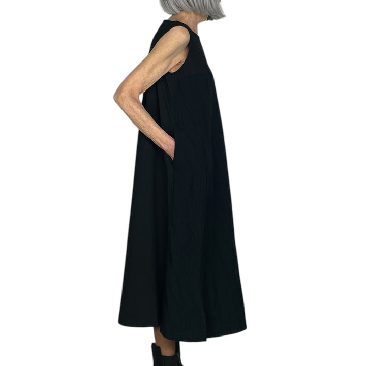 TEXTURED SLEEVELESS DRESS