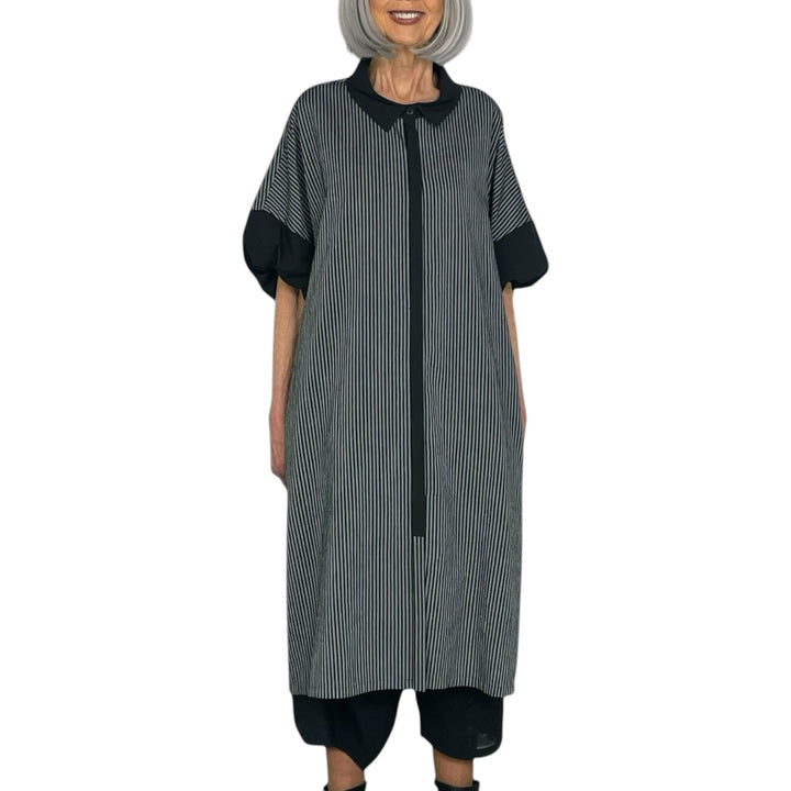 STRIPED S/S DRESS