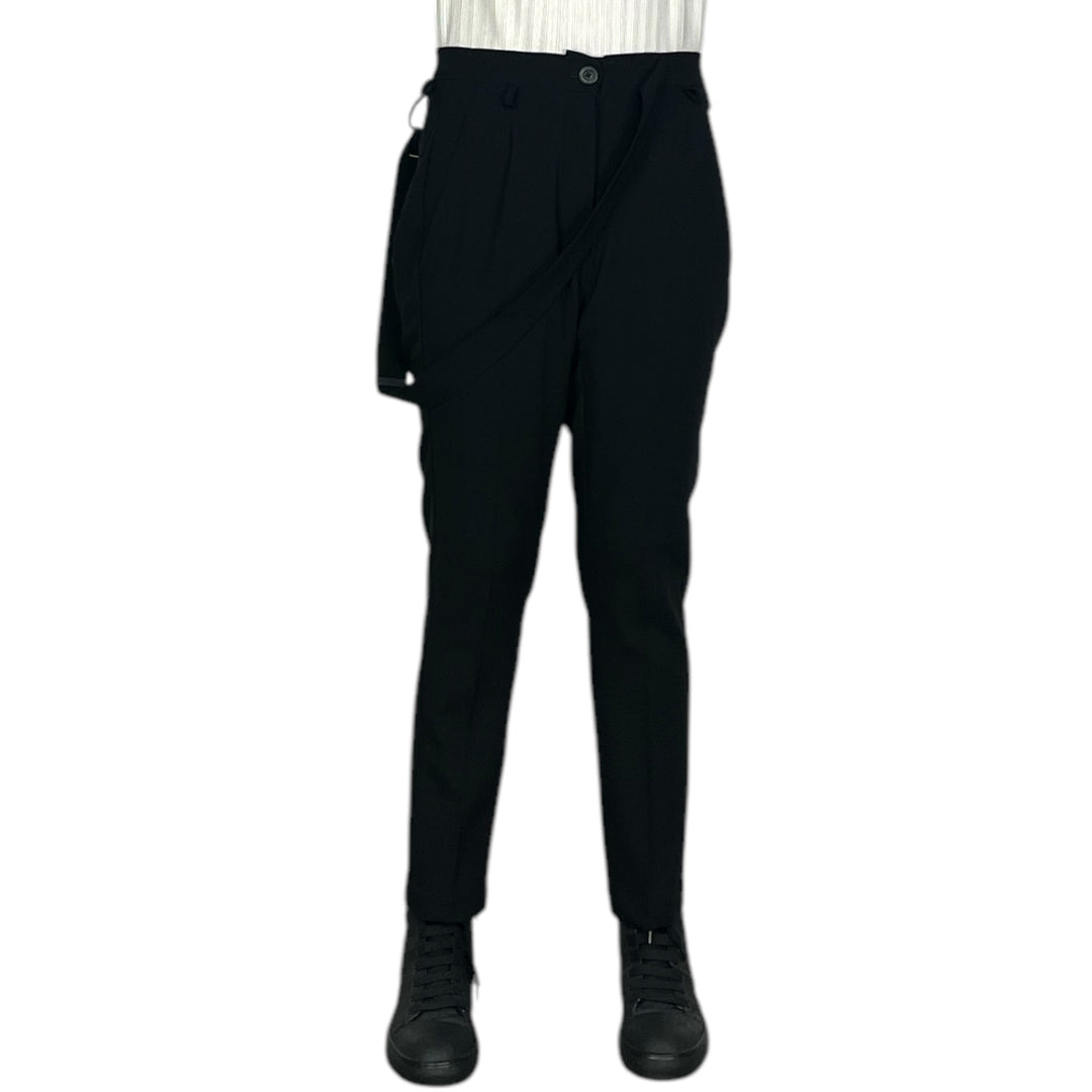 SUSPENDER STRAP SLIM TROUSER