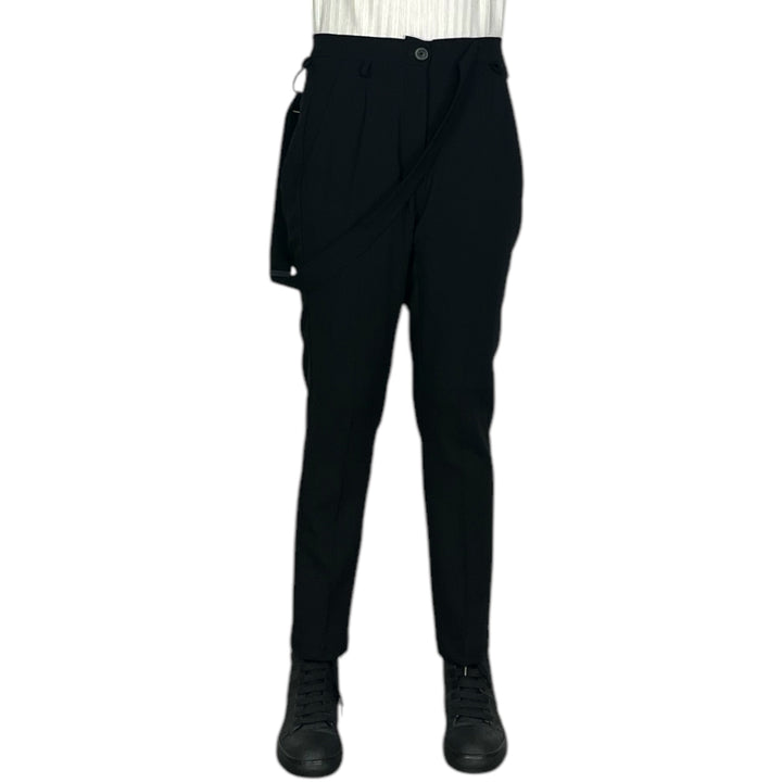 SUSPENDER STRAP SLIM TROUSER