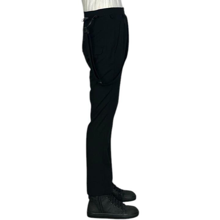 SUSPENDER STRAP SLIM TROUSER