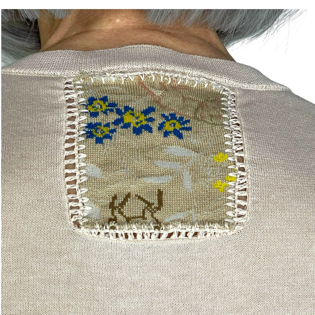 SOCK KNIT PATCHWORK CARDIGAN