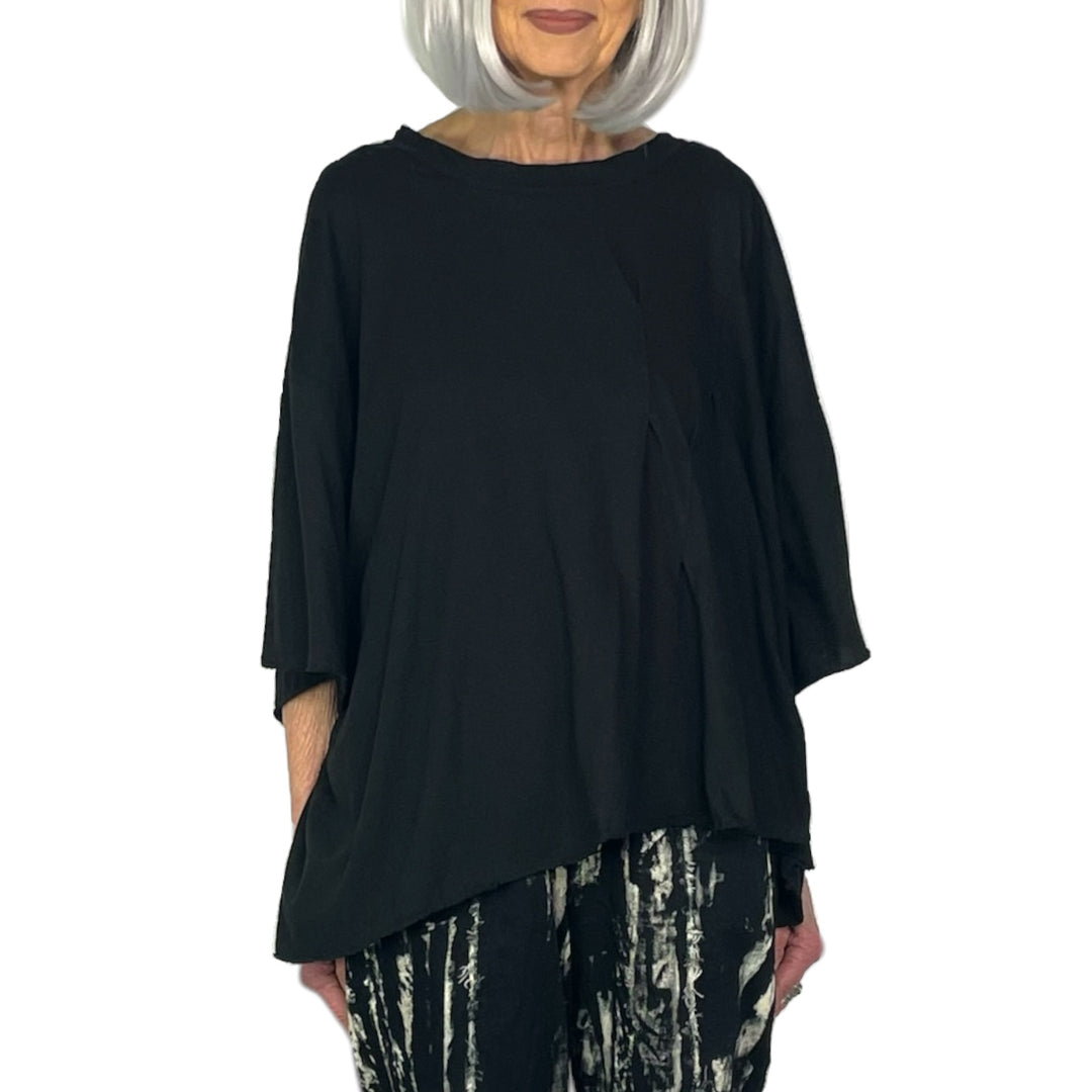 LINEN JERSEY OVERSIZED T-SHIRT