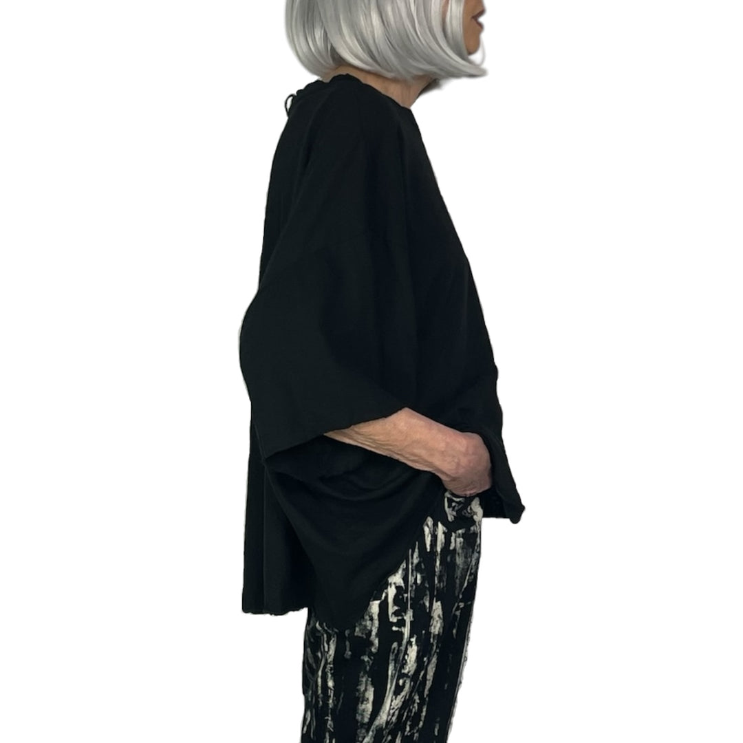 LINEN JERSEY OVERSIZED T-SHIRT