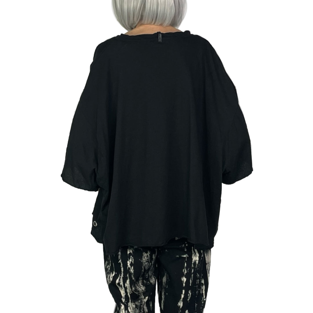 LINEN JERSEY OVERSIZED T-SHIRT