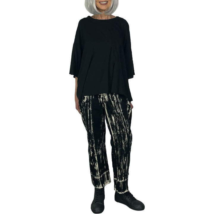 LINEN JERSEY OVERSIZED T-SHIRT