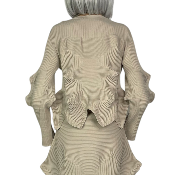 LINKAGE KNIT CARDIGAN