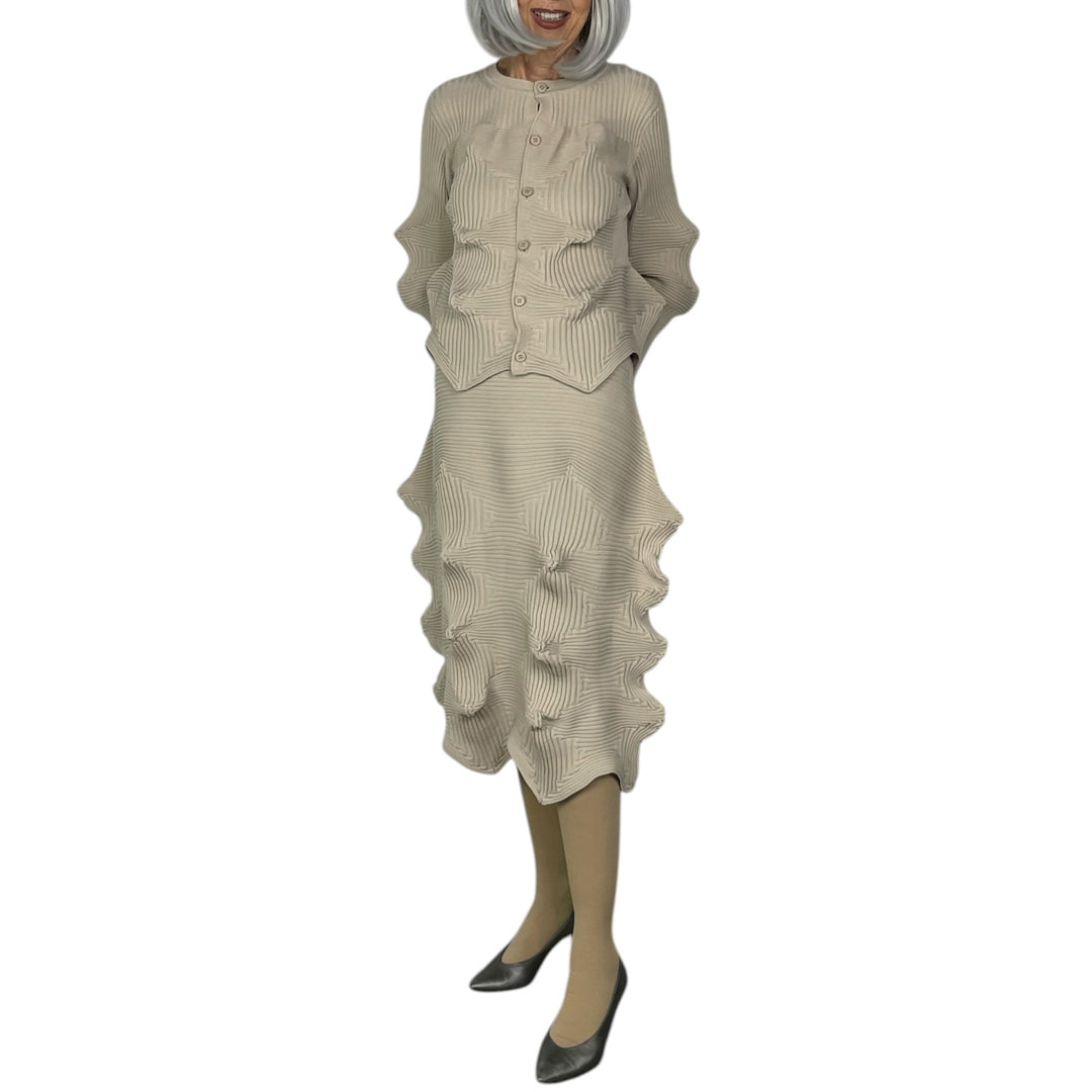 LINKAGE KNIT CARDIGAN