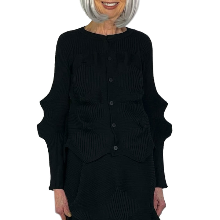 LINKAGE KNIT CARDIGAN