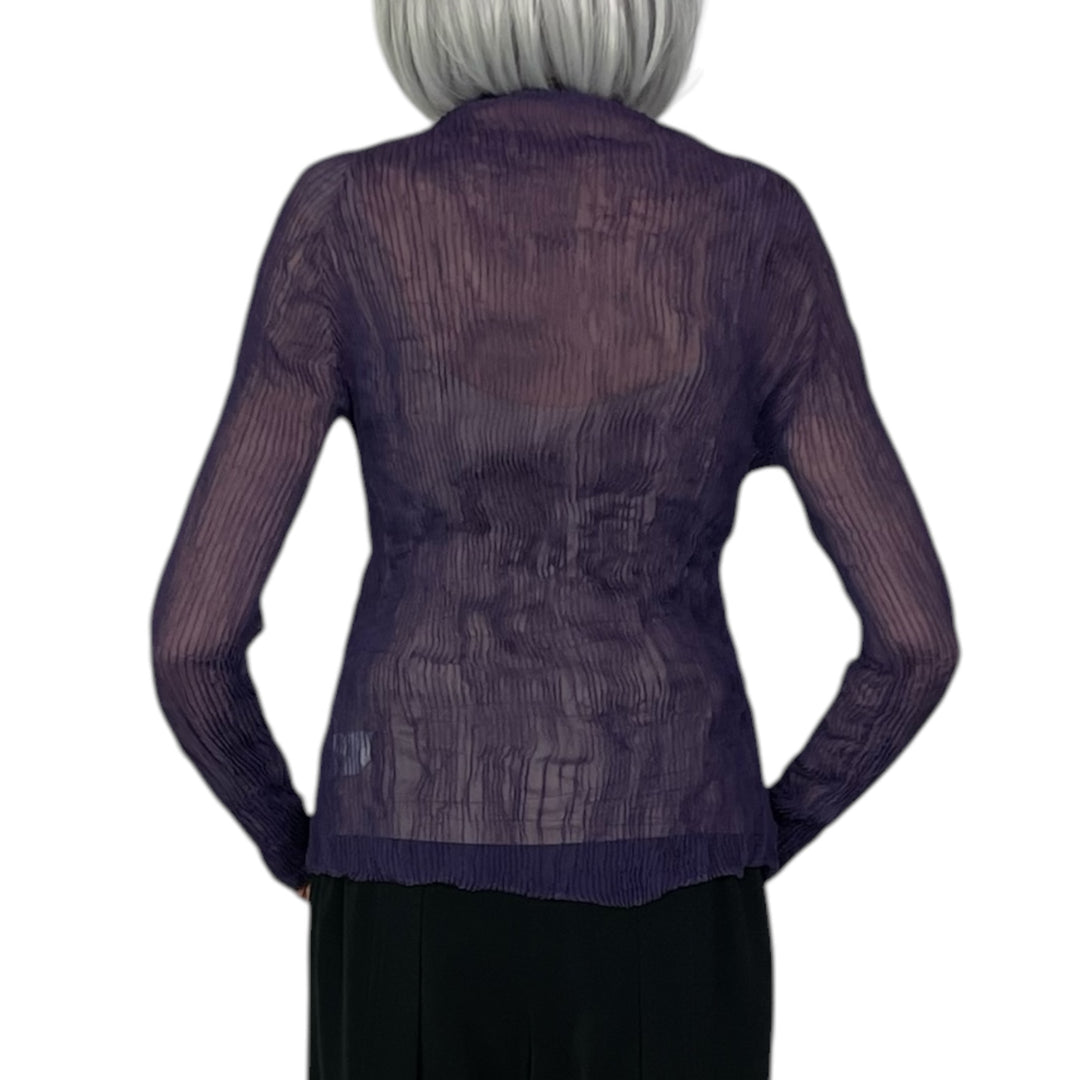 CHIFFON TWIST 2 HI-NECK TOP