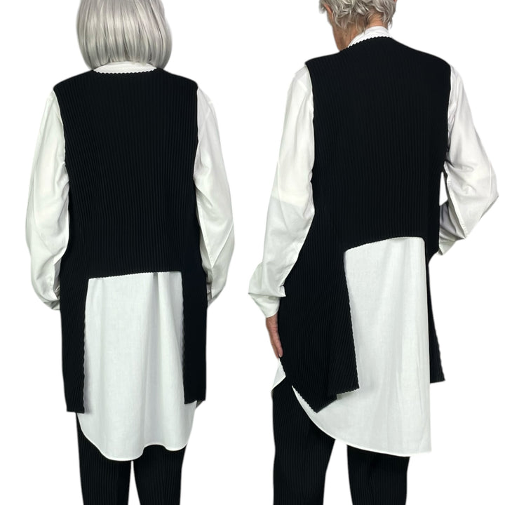 TUXEDO PLEATS VEST