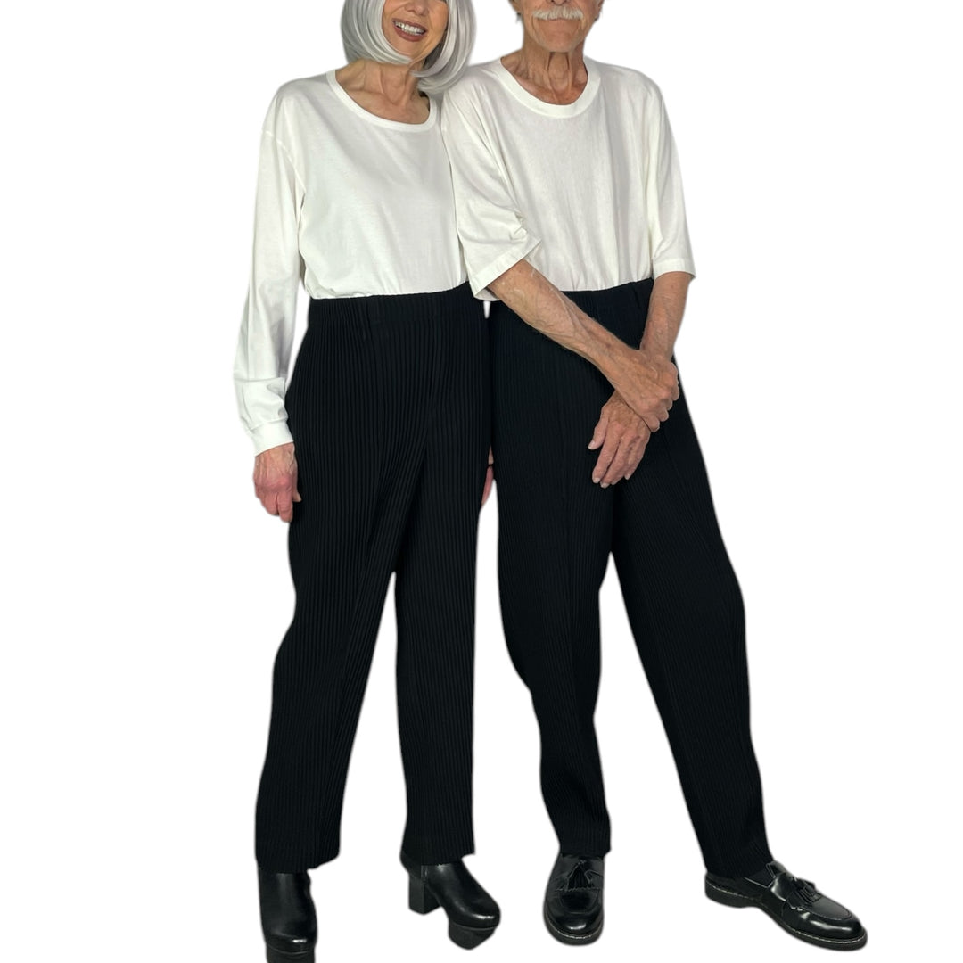 TUXEDO PLEATS SLIM PANT