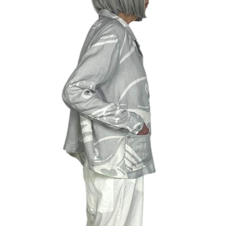 PRINTED LINEN JACKET