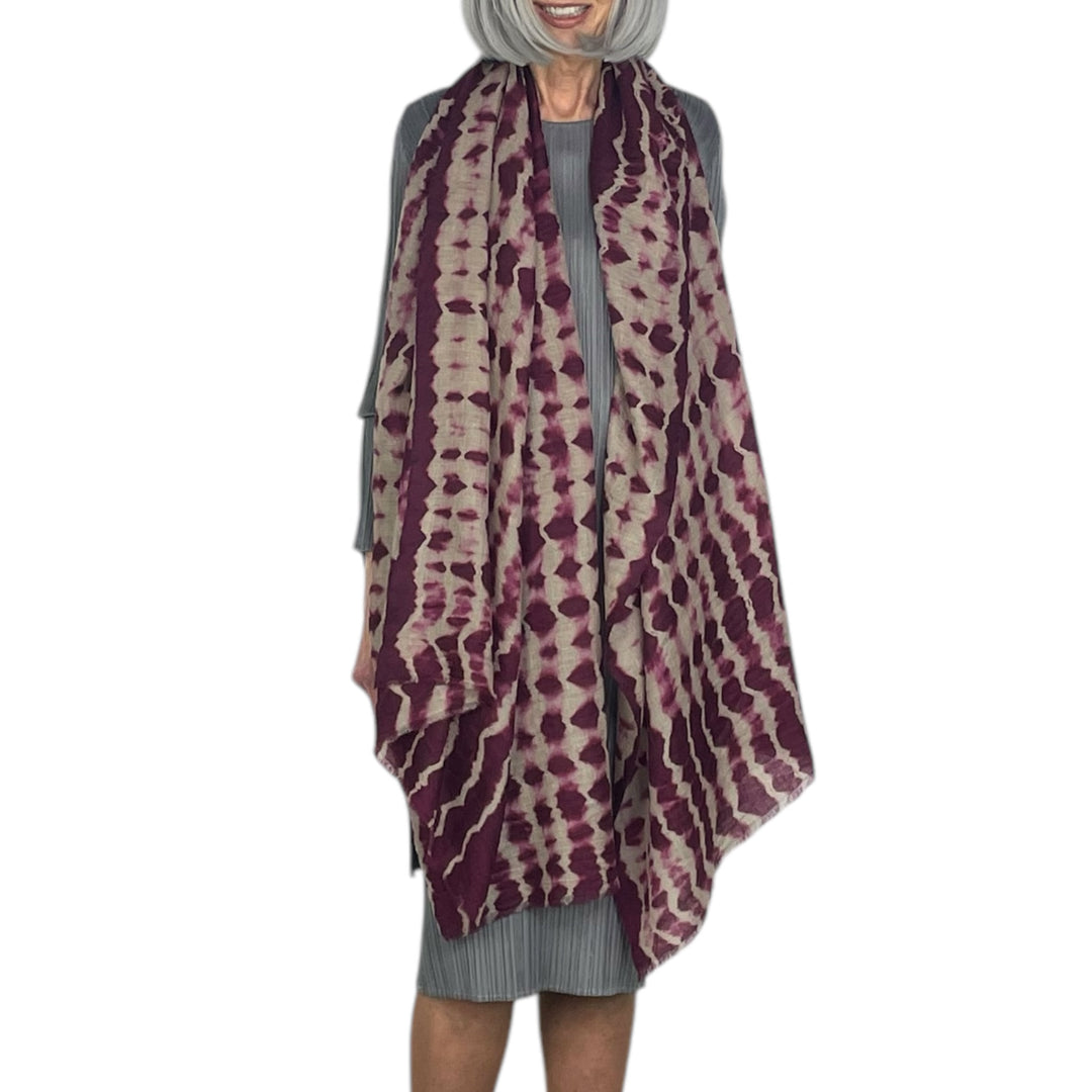 RIVE SHIBORI CASHMERE SCARF