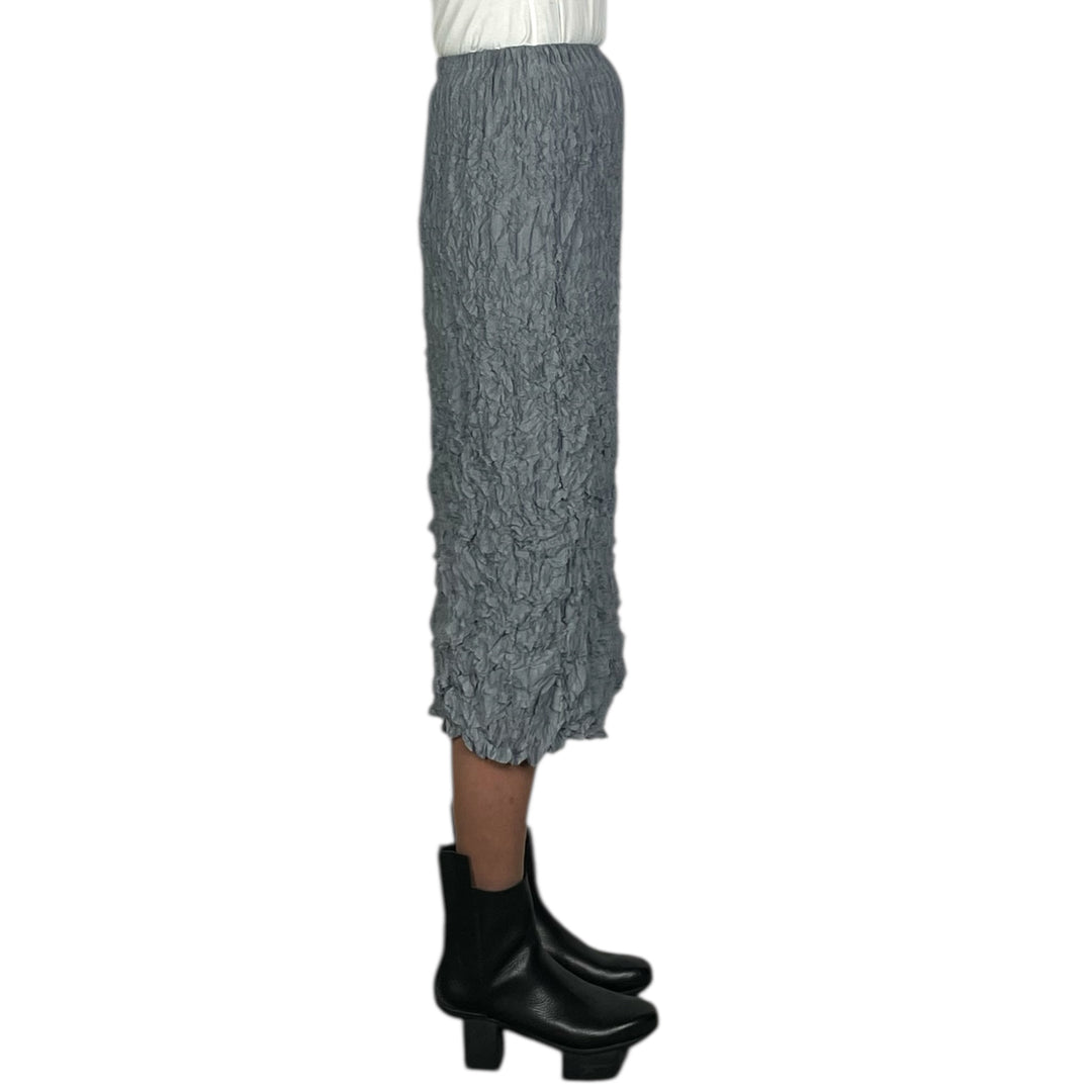 GAUZE BORDER CRINKLE SLIM SKIRT