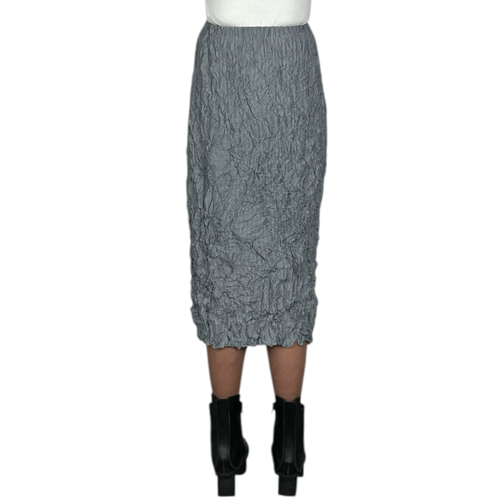 GAUZE BORDER CRINKLE SLIM SKIRT