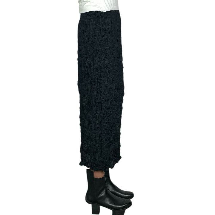 GAUZE BORDER CRINKLE SLIM SKIRT