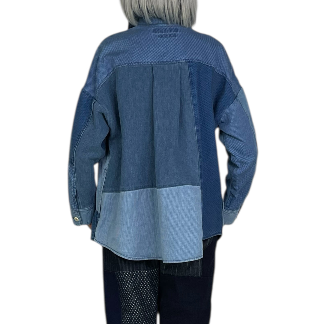 PATCHWORK SHIRT/JACKET 3YR WASH - WOMEN'S FIT