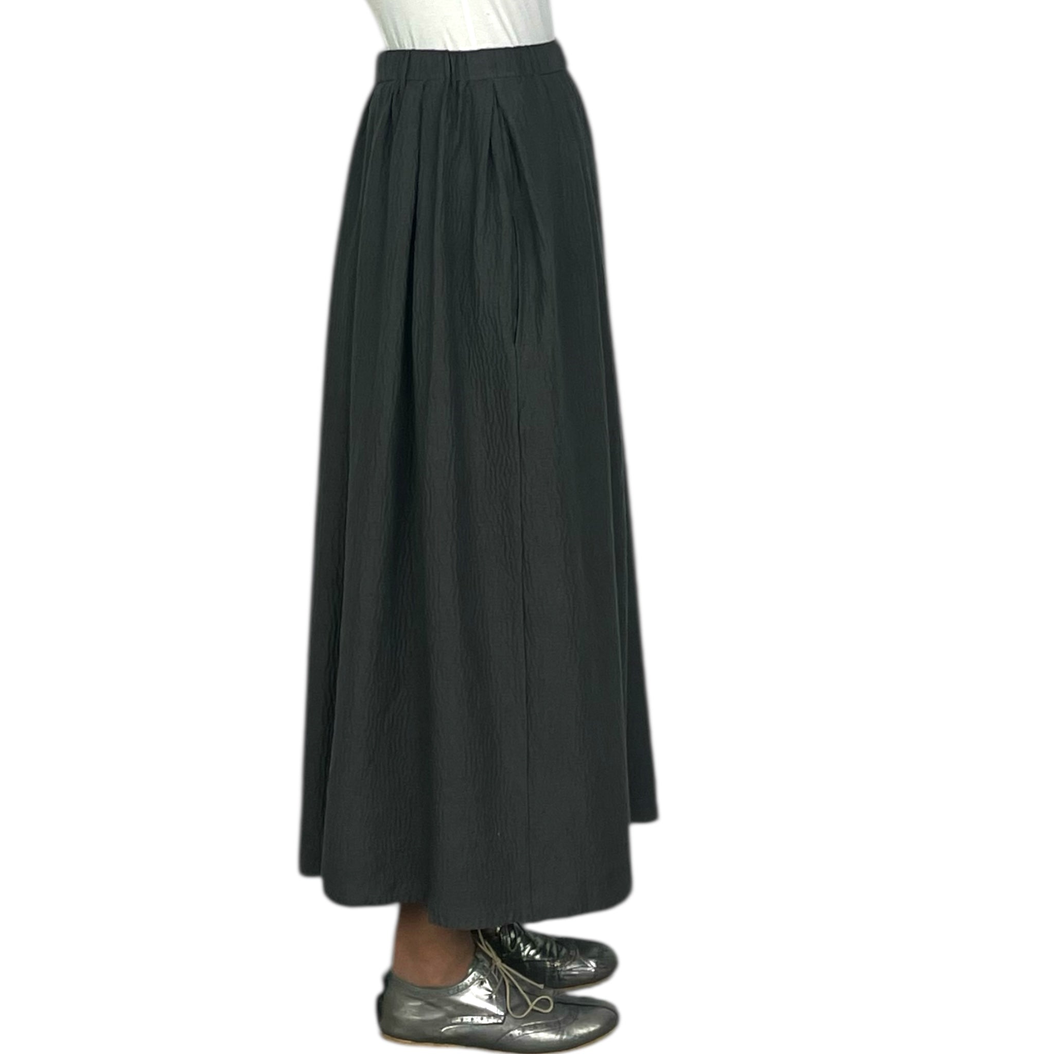 RIPPLE TUCKED GATHER SKIRT – MIO
