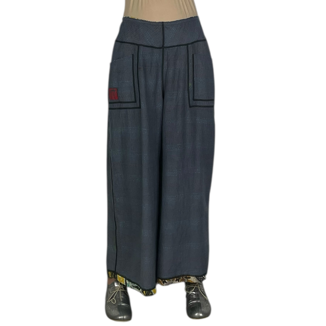 VINTAGE COTTON WIDE LEG PANTS
