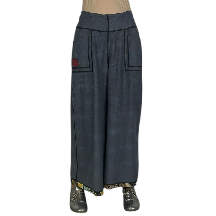 VINTAGE COTTON WIDE LEG PANTS