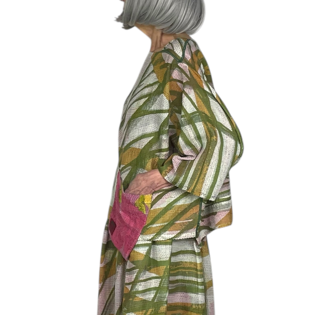 MARIGOLD PRINT MIO CROP TOP