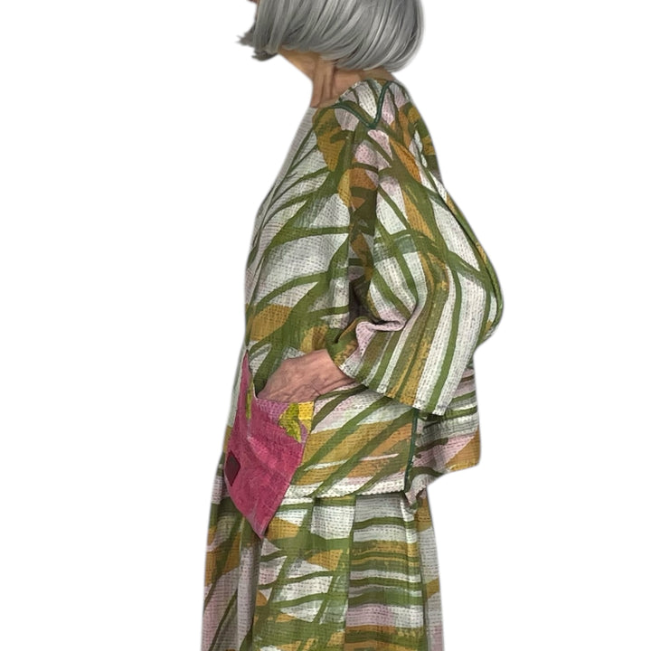 MARIGOLD PRINT MIO CROP TOP