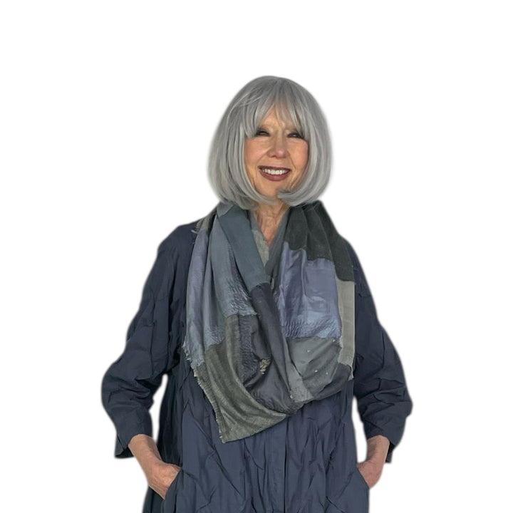 MOSAIC PATCH INFINITY SCARF