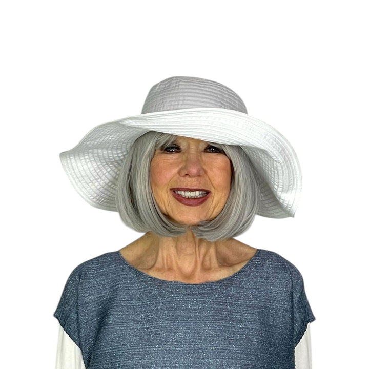 LARGE BRIM RIBBON HAT