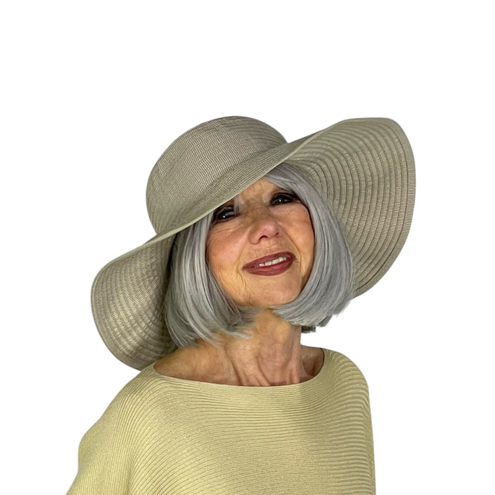LARGE BRIM RIBBON HAT